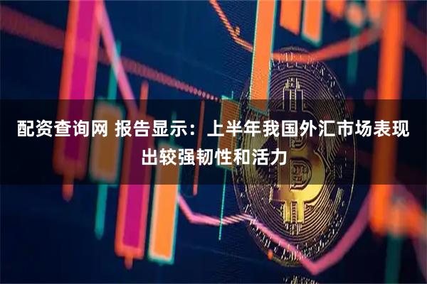 配资查询网 报告显示：上半年我国外汇市场表现出较强韧性和活力