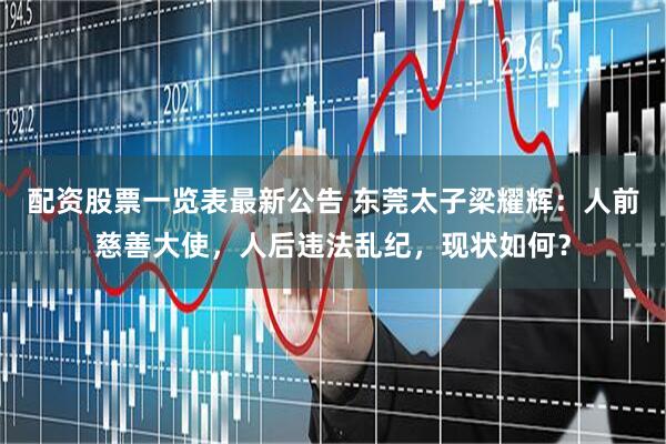 配资股票一览表最新公告 东莞太子梁耀辉：人前慈善大使，人后违法乱纪，现状如何？